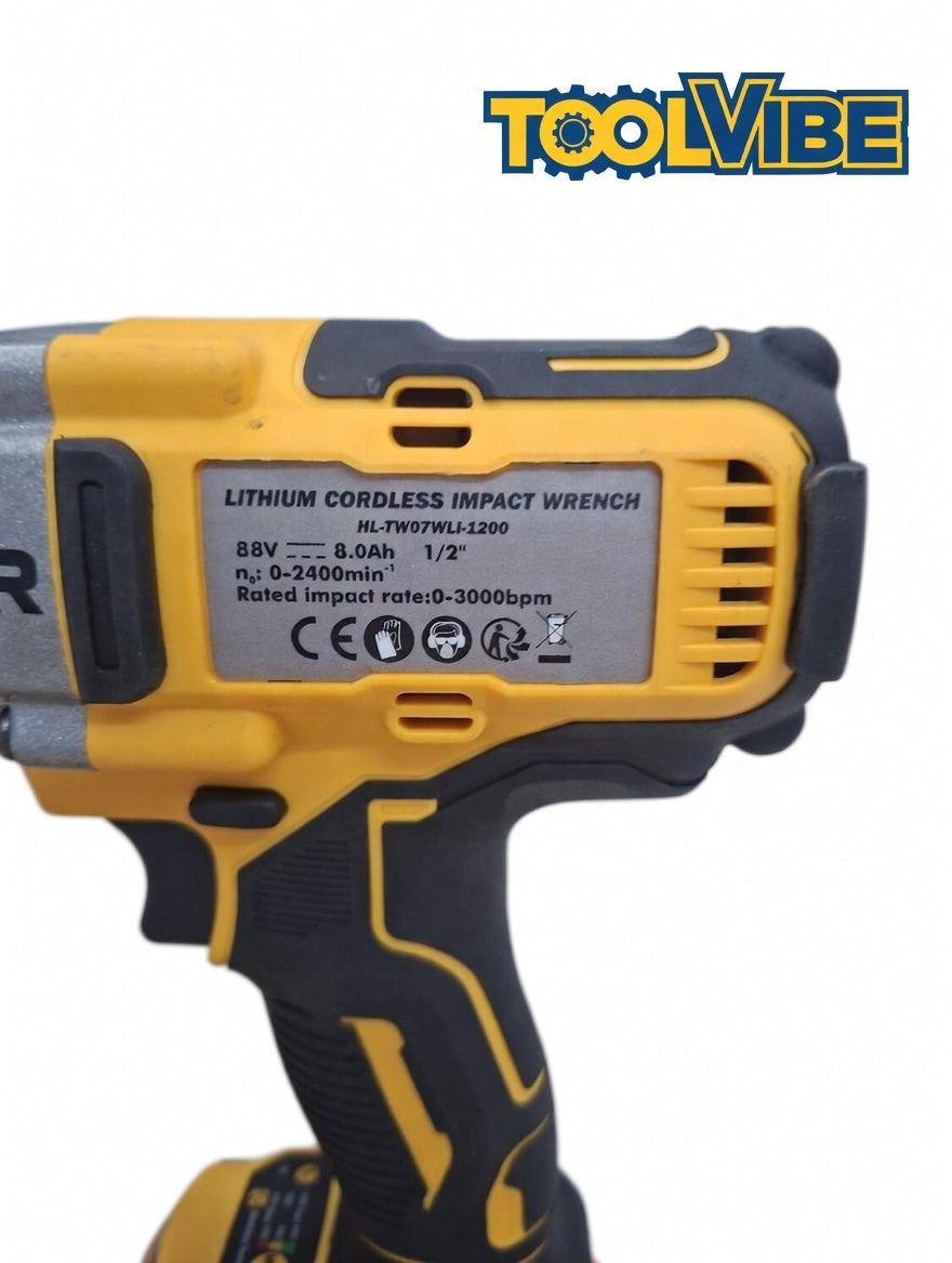Svitabulloni per auto camion da 1/2 pollici con 2 batterie da 88vf 8000mAh