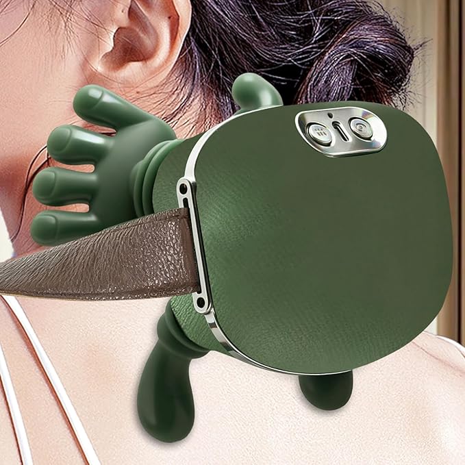 Massaggiatore Spalle A Forma Di Mano, 15x11x6.5 Cm Cervicale Con Manine, Neck Massager, Massaggiatore Mani Reali 5V/10 W, Ricaricabile USB Per Collo, Schiena