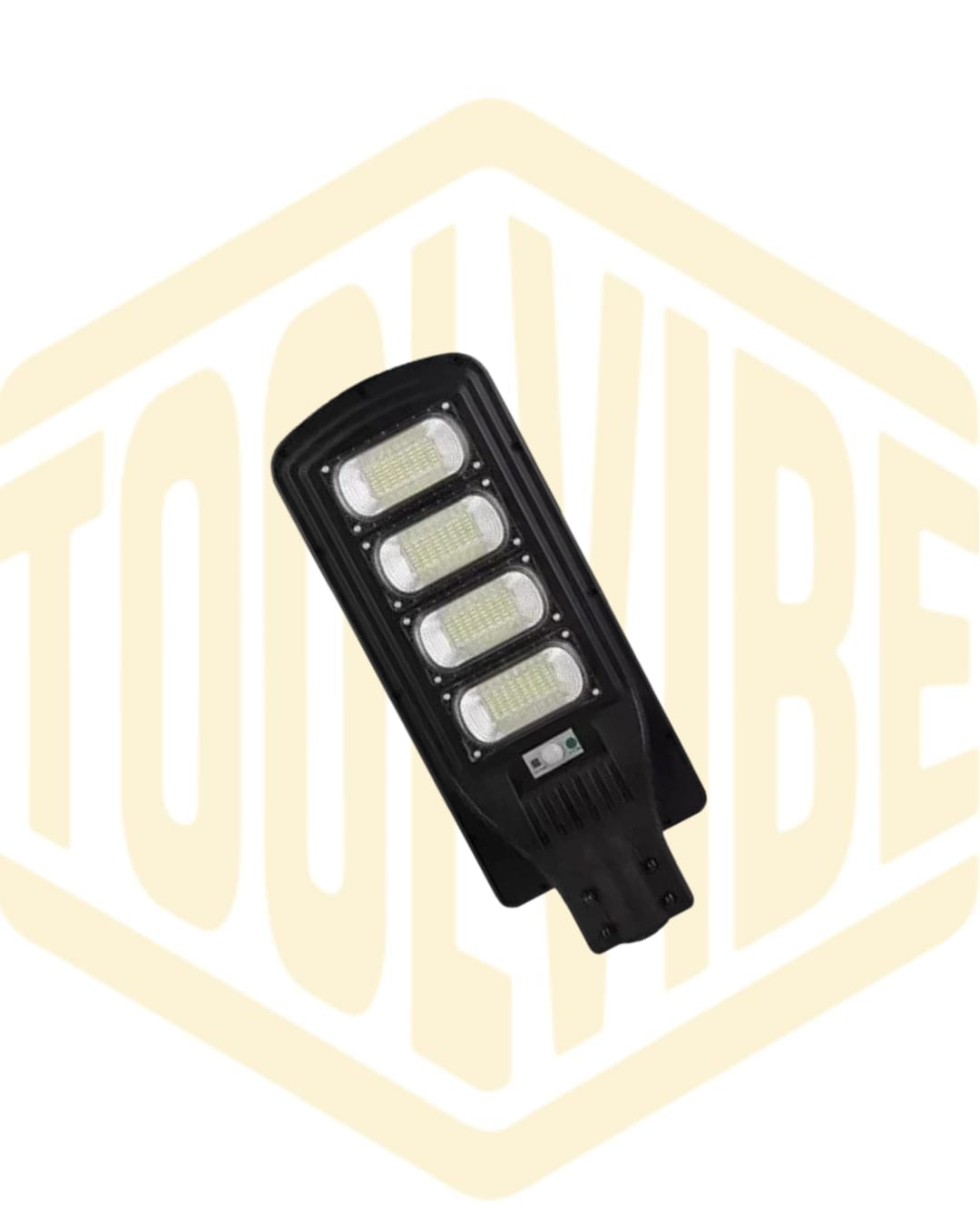 FARO LAMPIONE STRADALE A LED 120W CON PANNELLO SOLARE CREPUSCOLARE TELECOMANDO