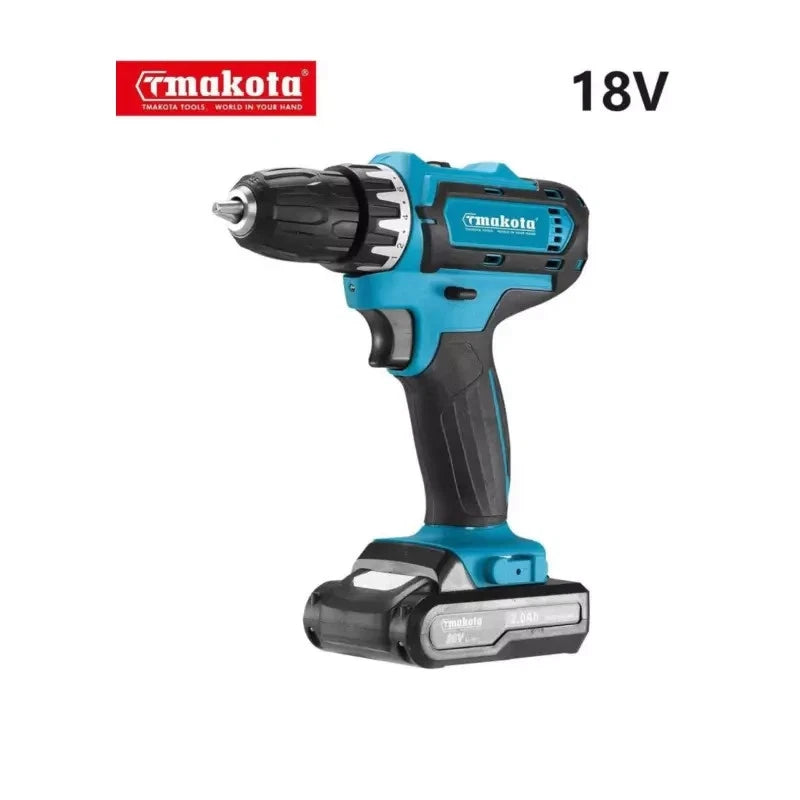 TRAPANO AVVITATORE A DOPPIA BATTERIA 18V 3.0 AH MAKOTA CON INSERTI E VALIGIA