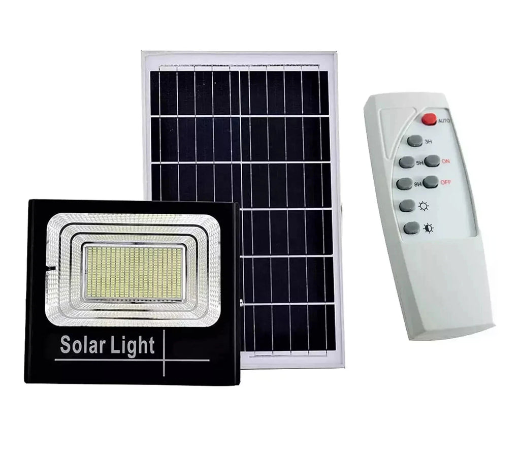 NUOVA 2024 FARO SOLARE 200W LED con PANNELLO FARETTO CREPUSCOLARE TELECOMANDO