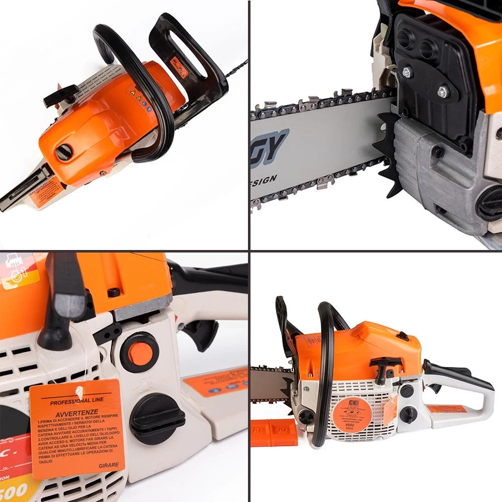 Motosega a scoppio 52cc profondita' lama 50cm professionale per giardinaggio