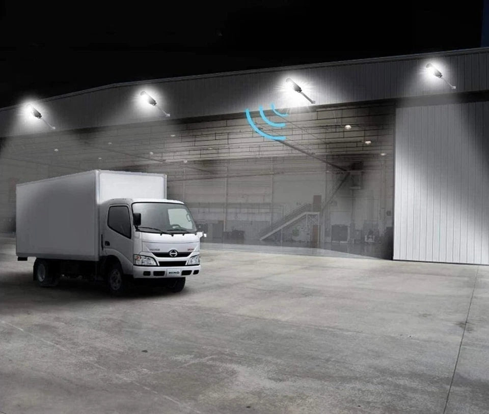 LAMPIONE SOLARE 300W FARO STRADALE LED TELECOMANDO SENSORE MOVIMENTO