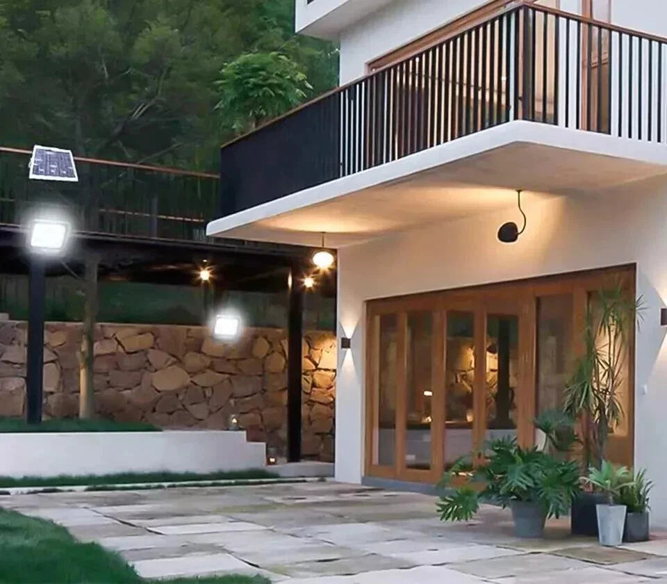 NUOVA 2024 FARO SOLARE 200W LED con PANNELLO FARETTO CREPUSCOLARE TELECOMANDO