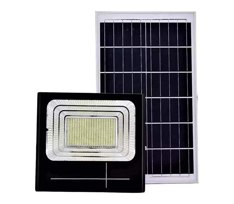 NUOVA 2024 FARO SOLARE 200W LED con PANNELLO FARETTO CREPUSCOLARE TELECOMANDO