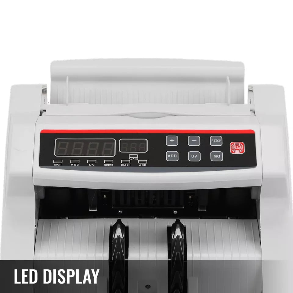 MACCHINA CONTA SOLDI DENARO FALSO RIVELATORE BANCONOTE UV MAGNETICO BILL COUNTER