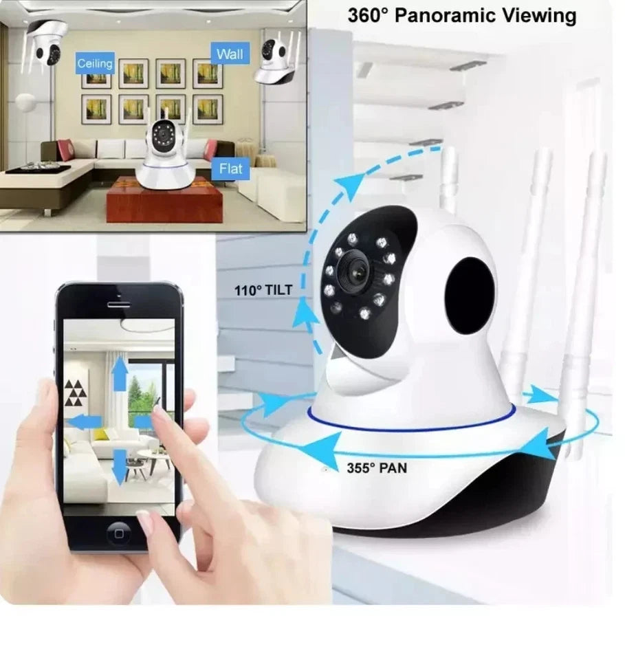 Telecamera IP WiFi 1080 HD Visione Notturna Audio Bidirezionale Controllo da APP