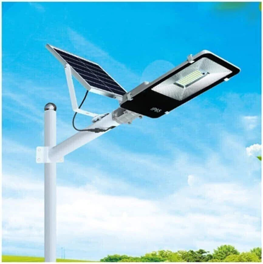 LAMPIONE SOLARE 1000W STRADALE LED FARO LUCE CREPUSCOLARE IP66