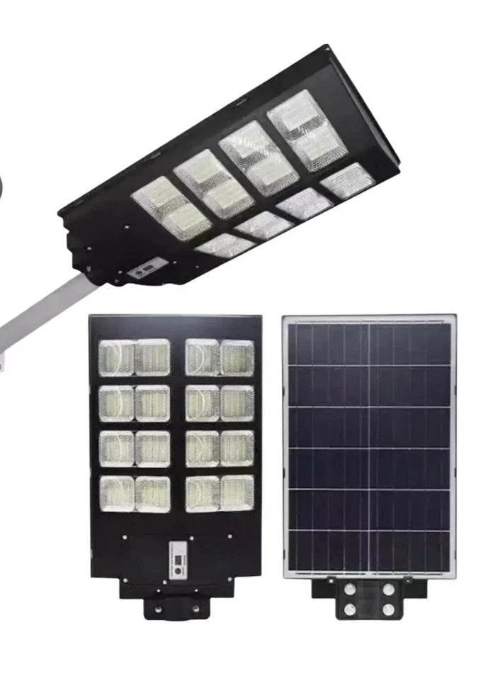Lampione Stradale Solare Faro LED 1000W con Telecomando Impermeabile
