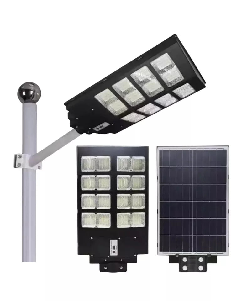 Lampione Stradale Solare Faro LED 1000W con Telecomando Impermeabile