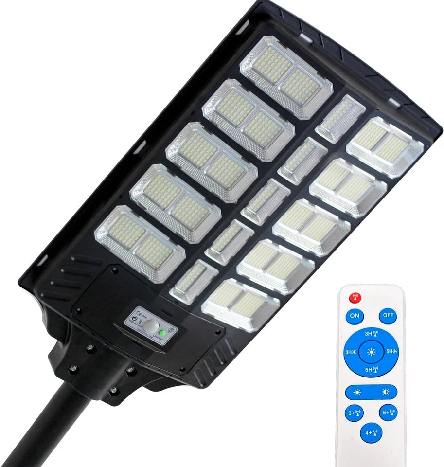 LAMPIONE STRADALE SOLARE A LED 1500W IMPERMEABILE IP67