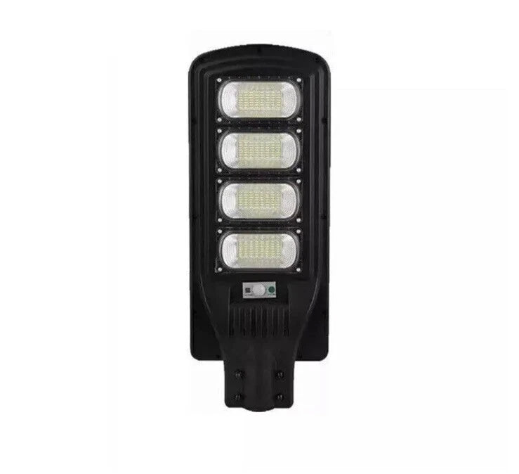 FARO LAMPIONE STRADALE A LED 120W CON PANNELLO SOLARE CREPUSCOLARE TELECOMANDO