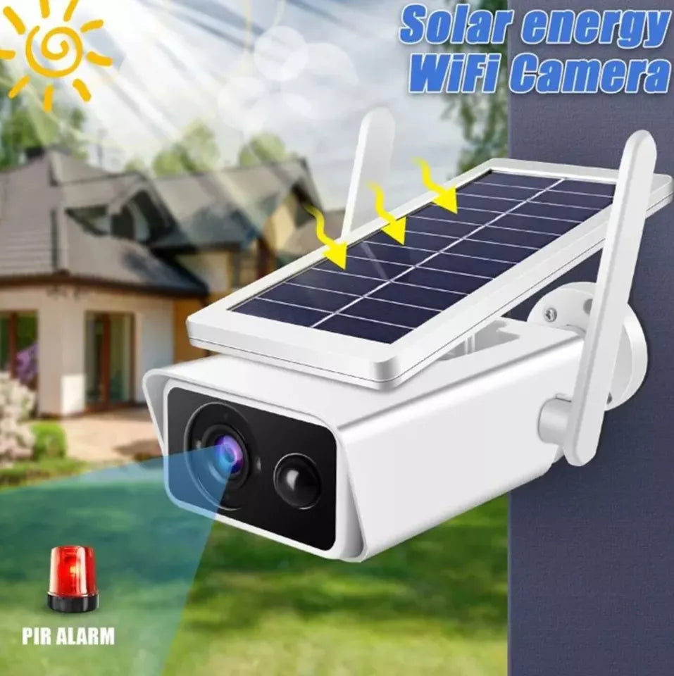 TELECAMERA Solare per Esterni senza Fili Compatibile con iOS/Android WiFi ICSEE
