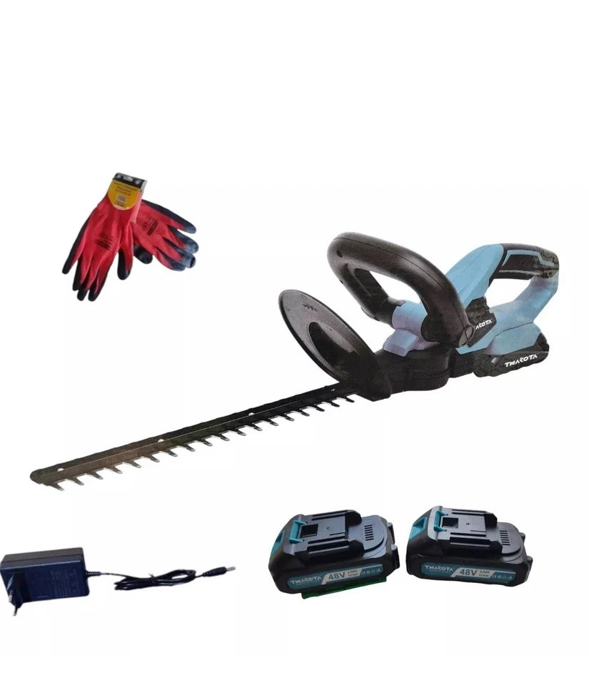Tagliasiepi MAKOTA a batteria litio 2 Batterie 48V 2.0 Ah Taglia Siepi