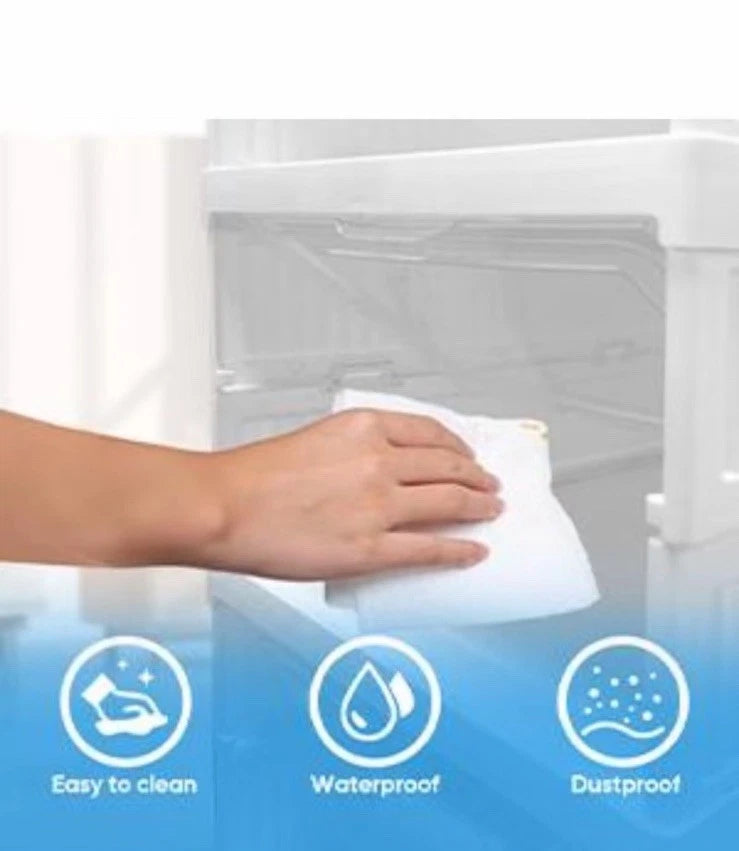 SCARPIERA PIEGHEVOLE IMPILABILE TRASPARENTE SALVASPAZIO PER SCARPE CASA ARMADIO